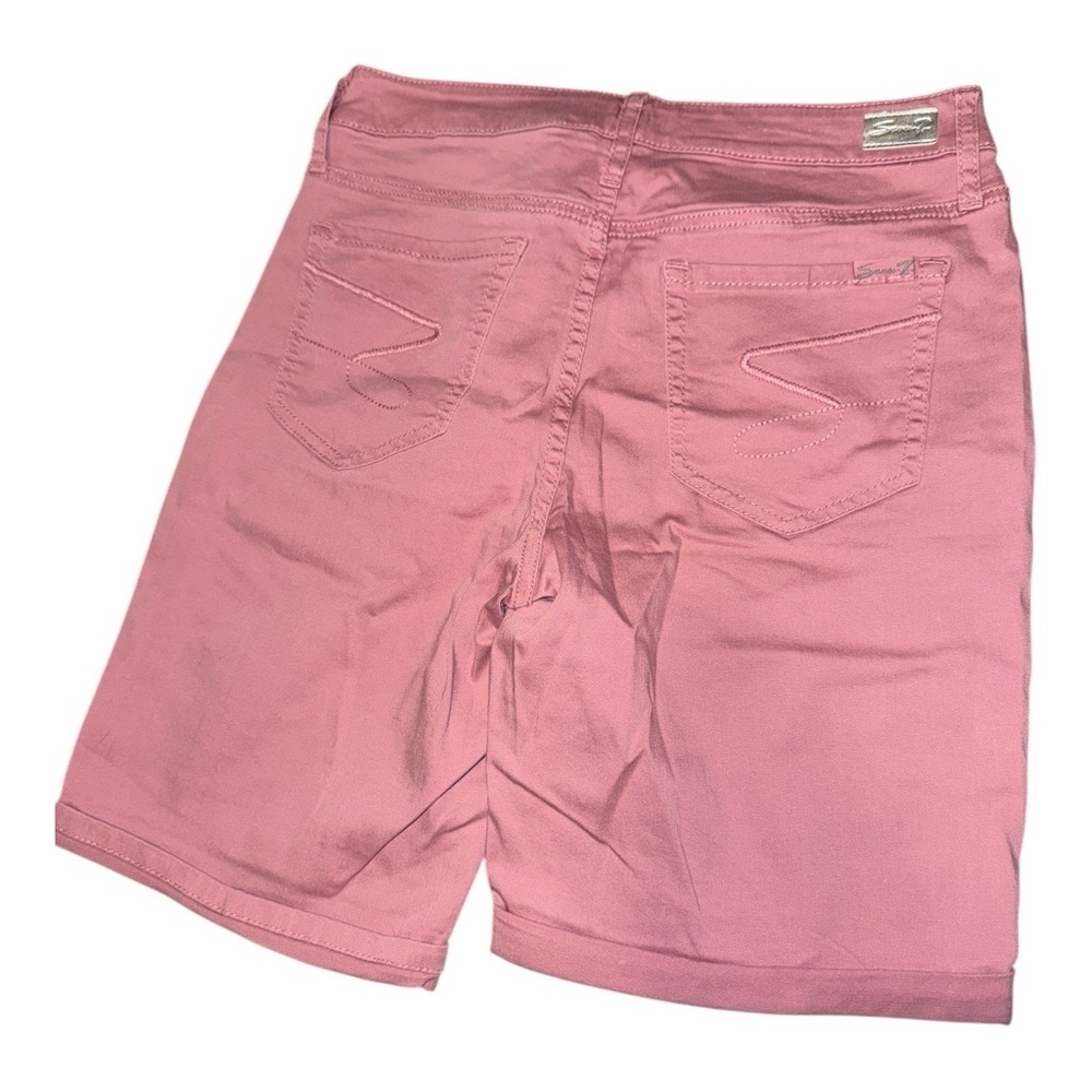 Seven7 Pink High-waist Shorts - Picture 4 of 5